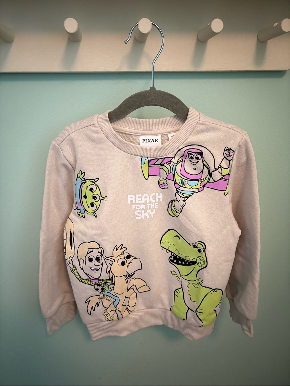Joe Fresh Toy Story Kids' Crewneck Sweatshirt - Light Beige with Character Print